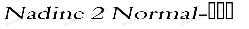 Nadine 2 Normal字体转换